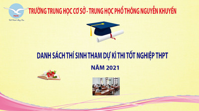 Danh sách thí sinh tham dự kì thi TN THPT 2021