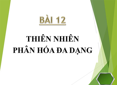 Bài 12: Thiên nhiên phân hóa đa dạng (tt)