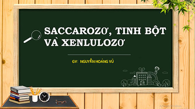 Bài 6 : Saccarozơ , tinh bột và xenlulozơ