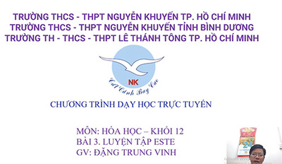 Bài 3 : Luyện tập: Este