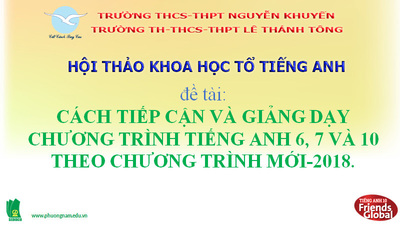 Hội thảo Khoa học Tổ Tiếng Anh