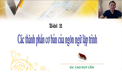 Bài 2: Các thành phần của ngôn ngữ lập trình