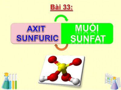 Bài 33:  Axit sunfuric. Muối sunfat
