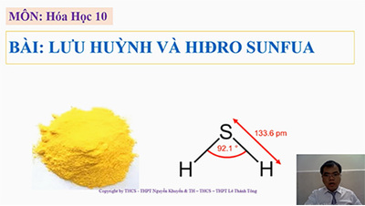 Bài 30 : Lưu huỳnh và hiđro sunfua